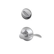 Schlage F59 ACC 626 LH Accent Interior Left-Handed Lever with Deadbolt, Brushed Chrome (Interior Half Only) by...