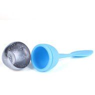 zhijiang 3 Colors Food-grade Silicone Leaf Tea Ball Tea Bag Filter Creative Stainless Steel Insulation Tea Infuser N2