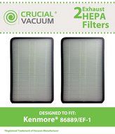 2 PK Kenmore 86889 EF-1 Exhaust HEPA Vacuum Filter; Compare to Sears Kenmore Part# 86889 (or 20-86889), 40324,...