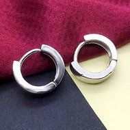 Fashion Jewelry Men Women 925 Sterling Silver Ear Stud Hoop Earrings N3