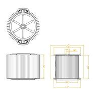 WORKSHOP Wet Dry Vac Filter WS22200F Fine Dust Wet Dry Vacuum Filter (Single Shop Vacuum Cleaner Filter Cartridge... N11