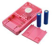 Happy-top&reg; 3 Speeds Portable Mini USB Desktop Fan Rechargeable Emergency Power Bank Ultra-thin Summer Fan Handheld... N26