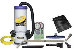 ProTeam Backpack Vacuums Super CoachVac HEPA Commercial Backpack Vacuum Cleaner with Versatile Tool Kit &amp; Telescoping... N5