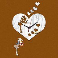 EverTrust(TM) sale wall clocks new 3d diy home decor mirror fairy hearts art stickers safe watch Acrylic Living... N4
