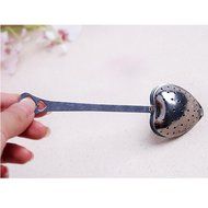 chendongdong 1pcs Heart Shaped Tea Infuser Spoon Strainer Stainless Steel Steeper Handle Shower N2