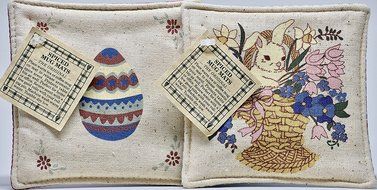 Alice's Cottage - Easter Spiced Mug Mat Set - The Original - Handcrafted - OOP - New - Mint - Collectible