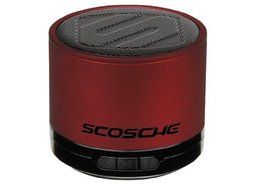 Scosche boomSTREAM mini Portable Bluetooth Wireless Media Speaker - Red