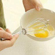 Stainless Steel Handle Whisk Balloon Wire Egg Beater Mixer Kitchen Tool New