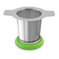 ECOSENS Stainless Steel Mesh Loose Leaf Tea Infuser with Lid and Hot Resistant Silicone Liner - Perfect Strainer...