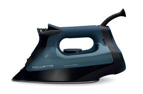 Rowenta DW7180 Everlast 1750-Watt Anti-Calc Steam Iron Stainless Steel Soleplate with Auto-Off, 400-Hole, Blue N4