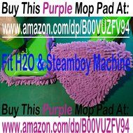 (2) H20flo Coral Steam Mop Pads N5