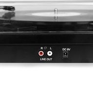 Musitrend LP 3-Speed Turntable Line Out Jacks to External Devices PC to Record Music LP-to-MP3, Glossy Piano Black N3