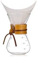 Diguo Glass Coffee Maker Classic Series Glass Coffeemaker (400ml/14oz/1-2 Cup) (One Coffee Maker with 40 pcs Paper...