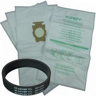 4 Kirby Allergen Micron Magic Universal F Style Turn Style Vacuum Bags &amp; 1 Belt N3