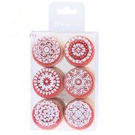 6pcs/lot 3x2.2cm Greeting Round Wooden Rubber Stamp(Miss you/For you/Thank you/Love/My Friend/Good Luck) (letter... N2