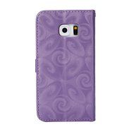 Galaxy S6 Edge Wallet Case, PHEZEN Bling Liquid Glitter Love Heart Floating 3D Hourglass Luxury Pu Leather Magnet... N26