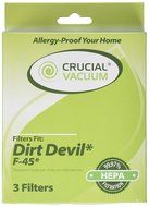 1 Dirt Devil F45 HEPA Canister Filter, Foam Filter &amp; Exhaust Filter Fits Dirt Devil F45, Pets Canister Vacuum...