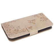 Galaxy Grand Prime Wallet Case,PHEZEN Serect Garden Butterfly Flower Inlaid Shiny Glitter Diamond Pu Leather Flip...