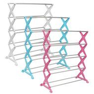 5 Tiers Stackable Stainless Steel Shoes Rack Stand Unit Display Shelf Save Storage Organizer Holders N3
