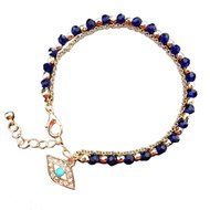 Fashion Women's Fashion Jewelry Charm Hamsa Hand Lucky Evil Eye Beads Bracelet N3
