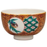 Japanese Matcha Bowl Bird Kutani Yaki(ware)