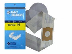 DISPOSABLE STYLE H VAC BAGS (1 PACK - CONTAINS 3 BAGS &amp; FILTERS) DESIGNED TO FIT EUREKA 500, 600, 700, 1500, 3200... N2