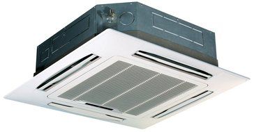 Pioneer 8-Way Ceiling Cassette Split Inverter Air Conditioner with Heat Pump, Mini N2