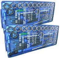 New TAP AND DIE Set 80 piece SAE &amp; METRIC w/Cases Screw Extractor Remover by AJ