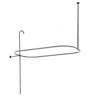Kingston Brass ABT1040-1 Vintage Oval Shower Riser with Enclosure, 59-Inch, Polished Chrome by Kingston Brass