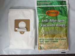 15 Kenmore Canister Allergen Cloth Vacuum Bags Fits 5055, 50558, 50557 - 15 Bags Total N2