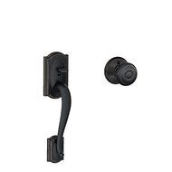 Camelot Front Entry Handle Georgian Interior Knob (Aged Bronze) FE285 CAM 716 GEO by Schlage Lock Company