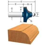 Bosch 85496MC 1-1/4-Inch Diameter 23/32-Inch Cut Carbide Tipped Beading Router Bit 1/4-Inch Shank With Ball Bearing...