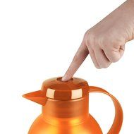 Emsa Samba Quick Press Insulated Server, 34-Ounce, Translucent Orange N3