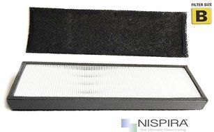NISPIRA Premium True HEPA Filter Replacement for GermGuardian FLT4825 AC4800 Series Filter B - 1 pk