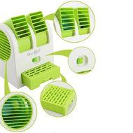 2015 New Double Layer USB Mini Air Conditioning Blade-less Fan Portable Mini-air Conditioner Perfect for Outdoor... N2