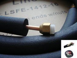 1/4" X 3/8" X 50ft Line Set w/ Control Cable