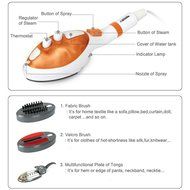 GEITHAINER Garment Steamer Steam Iron Clothes Handheld 3in1 Fashionable GT-110SB N5