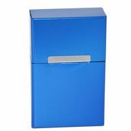 Bleiou 2pcs/lot Cigarette Case Aluminum Metal Cigar Cigarette Box Holder Tobacco Storage Case Pouch 20pcs Cigarettes... N3