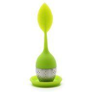 Cinlla&reg; Set of 1 Tea Infuser Leaf Strainer Handle with Steel Ball Silicone Leaf Lid (Green) (1) N2