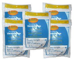 15 Eureka Type LS Sanitaire Vacuum Bags, LiteSpeed Upright, Bagged, Boss Signature Genesis, Refurb Powerline Limited... N3