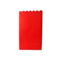 Quasimoon Red Paper Luminaries / Luminary Lantern Bags Path Lighting (10 PACK) by PaperLanternStore N3