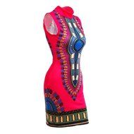 Women Dress,Haoricu Women Sexy Sleeveless Fashion African Print Casual Print Dress N9