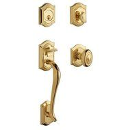 Baldwin 85327.003.DBLC Bethpage Emergency Exit Handleset with Bethpage Knob, Lifetime Polished Brass by Baldwin