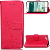 iPhone 7 Case, iPhone 7 Wallet Case,PHEZEN Beauty Flower Girl Cat Design PU Leather Wallet Case Stand Flip Case... N15