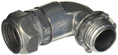 Halex 90291 1/2-Inch EMT 90-Degree Compression Connector by Halex