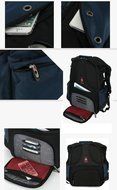 Swiss Gear fashion Laptop notebook tablet ipad macbook backpack. Multifunctional Men Luggage for travelling,camping... N7