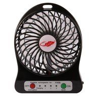 Rasse&reg; FB96 4-inch Portable USB Fan with 2200MAH Rechargeable Battery and Flashlight, for Traveling,Fishing,Camping... N4