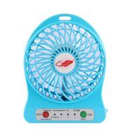 Rasse&reg; FB96 4-inch Portable USB Fan with 2200MAH Rechargeable Battery and Flashlight, for Traveling,Fishing,Camping... N6