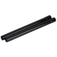 Black Plastic Vacuum Cleaner Attachment 45cm Vacuum Extension Tube Pipe Hose Tool Pack of 2 N2
