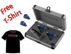 Ortofon Concorde DJS Twin Pack + 2 Extra DJS Stylus + Ortofon DJ T-shirt